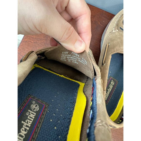 Vintage Men's Timberland Brown leather loafers - Picture 4 of 10